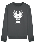 Dragon în Stil Tribal Bluză mânecă lungă Unisex Rise