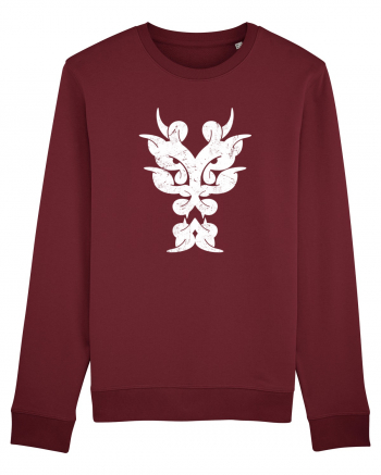 Dragon în Stil Tribal Burgundy