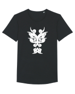 Dragon în Stil Tribal Tricou mânecă scurtă guler larg Bărbat Skater