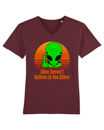 Alien Doesn't Believe in You Either Burgundy