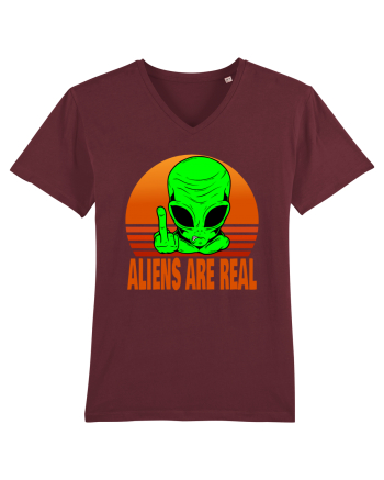 Aliens Are Real Burgundy