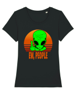 Ew People Tricou mânecă scurtă guler larg fitted Damă Expresser