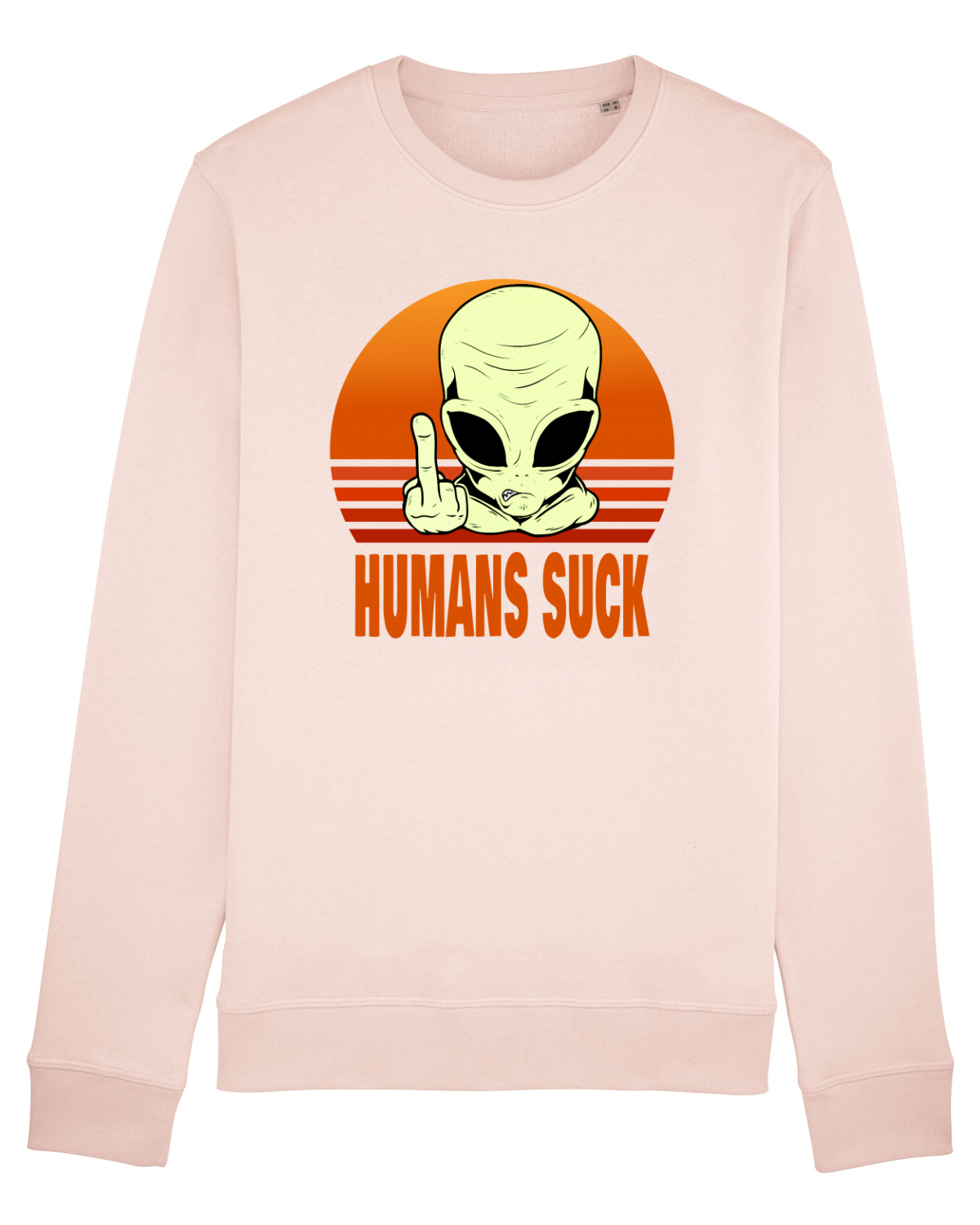 Bluză mânecă lungă Unisex Rise Candy Pink