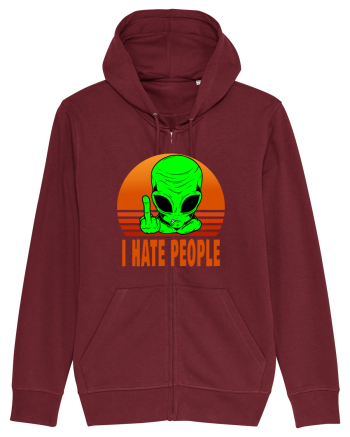 I Hate People Burgundy