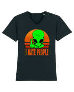 I Hate People Tricou mânecă scurtă guler V Bărbat Presenter