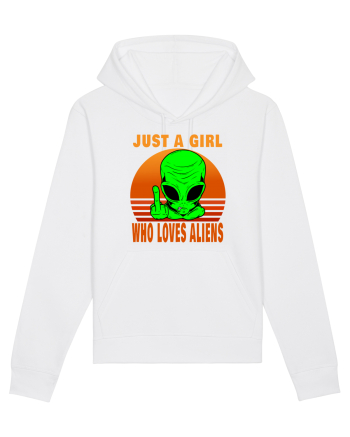 Just A Girl Who Loves Aliens White