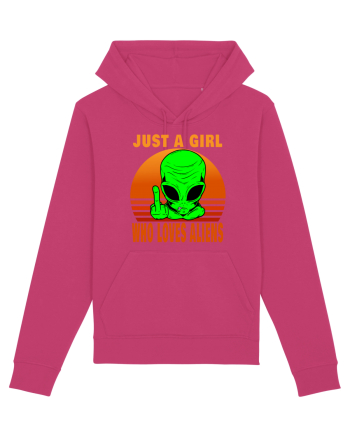 Just A Girl Who Loves Aliens Raspberry