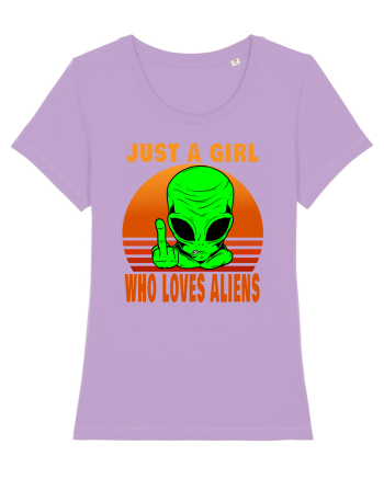 Just A Girl Who Loves Aliens Lavender Dawn