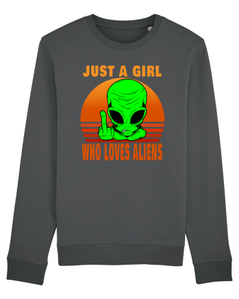 Just A Girl Who Loves Aliens Anthracite