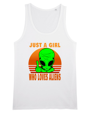 Just A Girl Who Loves Aliens White