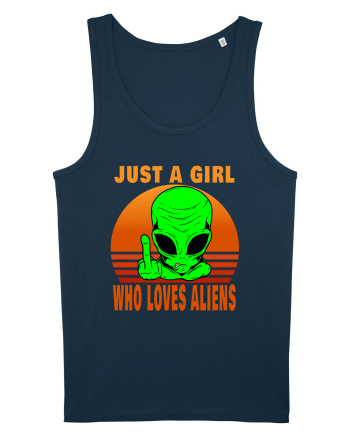 Just A Girl Who Loves Aliens Navy