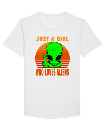 Just A Girl Who Loves Aliens White