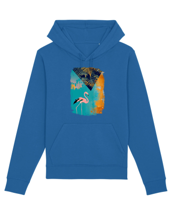 Atmosferă Tropicală cu Flamingo roz Royal Blue