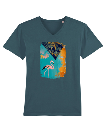 Atmosferă Tropicală cu Flamingo roz Stargazer