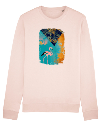 Atmosferă Tropicală cu Flamingo roz Candy Pink