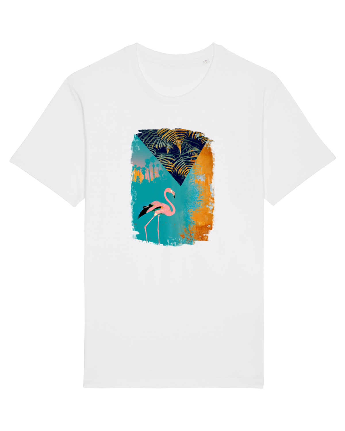 Tricou mânecă scurtă Unisex Rocker White