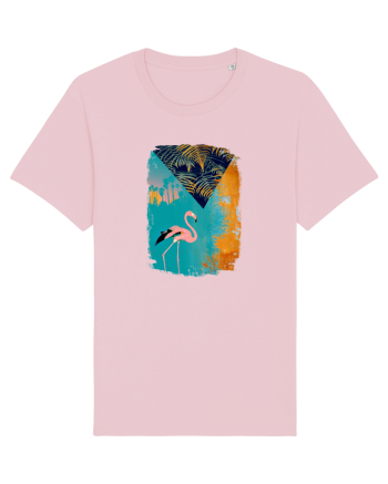 Atmosferă Tropicală cu Flamingo roz Cotton Pink