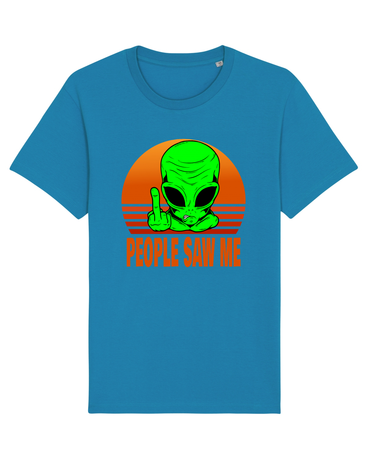 Tricou mânecă scurtă Unisex Rocker Azur