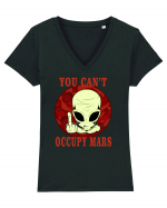 You Can't Occupy Mars Planet Tricou mânecă scurtă guler V Damă Evoker