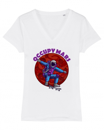 Astronaut Skater Occupy Mars White