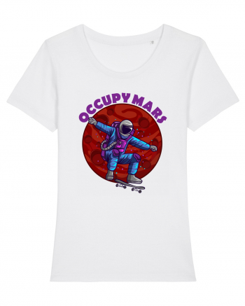 Astronaut Skater Occupy Mars White