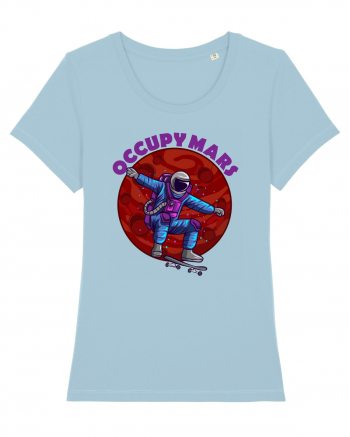 Astronaut Skater Occupy Mars Sky Blue