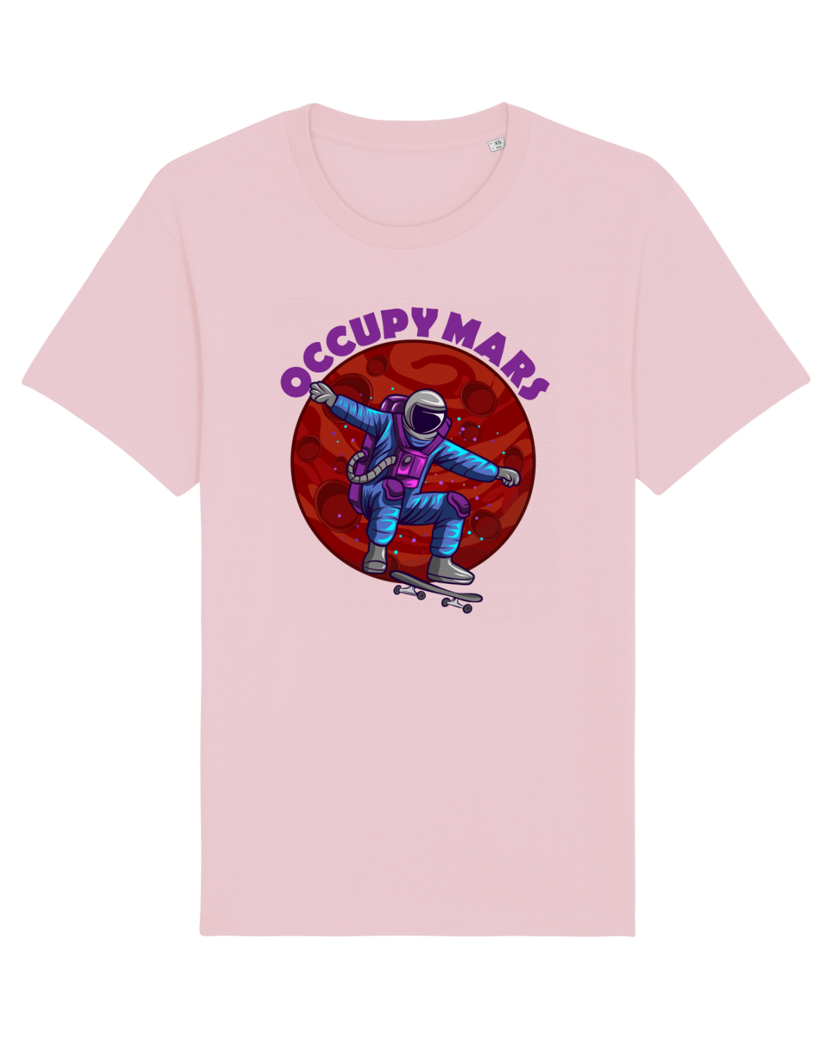 Tricou mânecă scurtă Unisex Rocker Cotton Pink