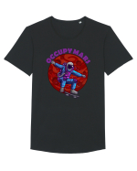Astronaut Skater Occupy Mars Tricou mânecă scurtă guler larg Bărbat Skater
