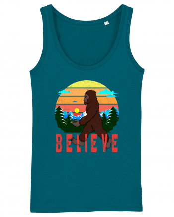 Believe Bigfoot Retro Ocean Depth