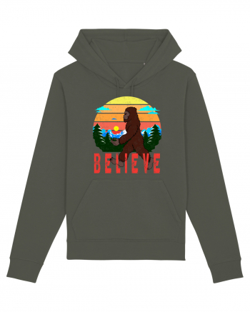 Believe Bigfoot Retro Khaki