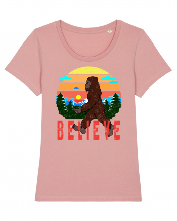 Believe Bigfoot Retro Canyon Pink