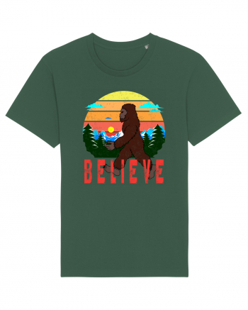 Believe Bigfoot Retro Bottle Green