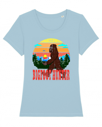 Bigfoot Hunter Grunge Style Sky Blue