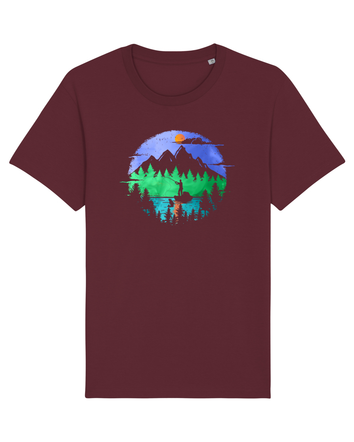 Tricou mânecă scurtă Unisex Rocker Burgundy