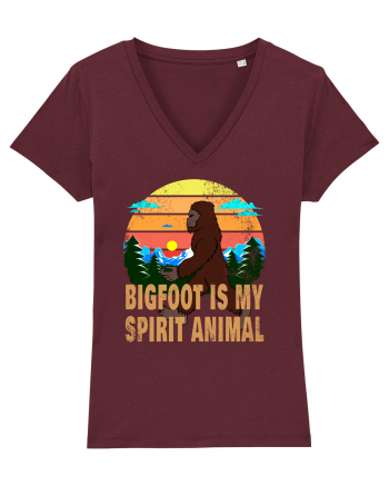 Bigfoot Is My Spirit Animal Burgundy