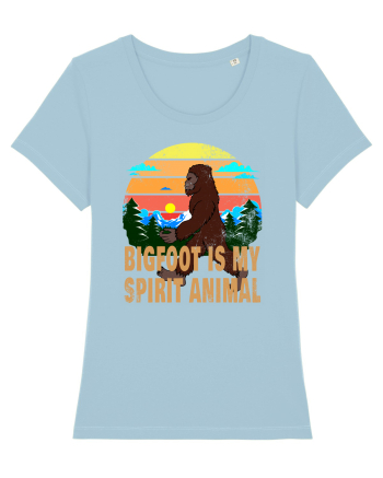 Bigfoot Is My Spirit Animal Sky Blue