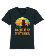 Bigfoot Is My Spirit Animal Tricou mânecă scurtă guler V Bărbat Presenter