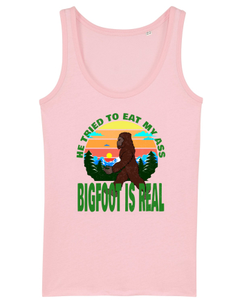 Bigfoot Is Real He Tried To Eat My Ass Grunge Cotton Pink