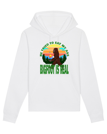 Bigfoot Is Real He Tried To Eat My Ass Grunge White