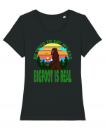 Bigfoot Is Real He Tried To Eat My Ass Grunge Tricou mânecă scurtă guler larg fitted Damă Expresser