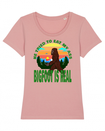 Bigfoot Is Real He Tried To Eat My Ass Grunge Canyon Pink