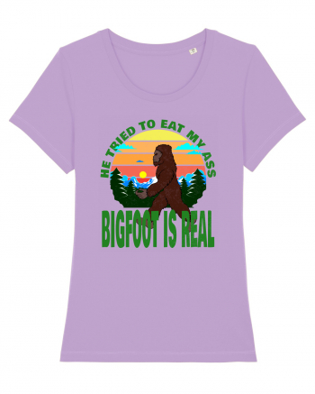 Bigfoot Is Real He Tried To Eat My Ass Grunge Lavender Dawn