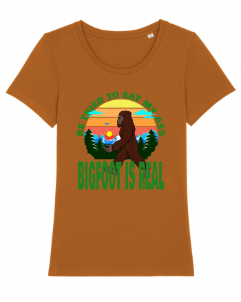 Bigfoot Is Real He Tried To Eat My Ass Grunge Roasted Orange