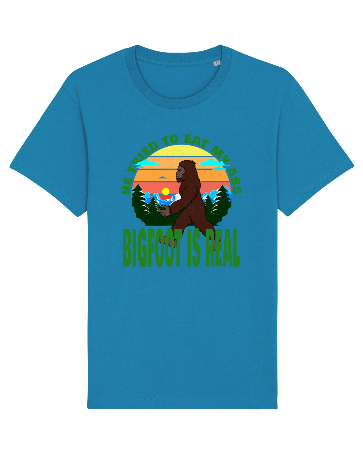 Tricou mânecă scurtă Unisex Rocker Azur