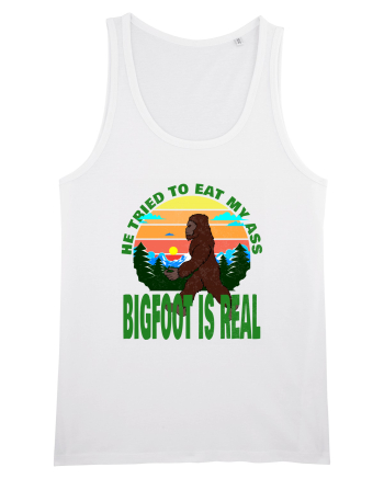 Bigfoot Is Real He Tried To Eat My Ass Grunge White