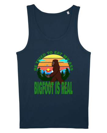 Bigfoot Is Real He Tried To Eat My Ass Grunge Navy