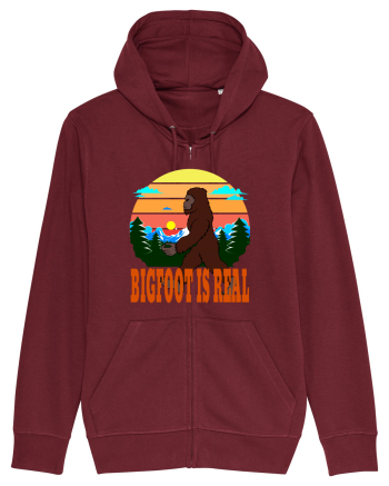 Bigfoot Is Real Burgundy