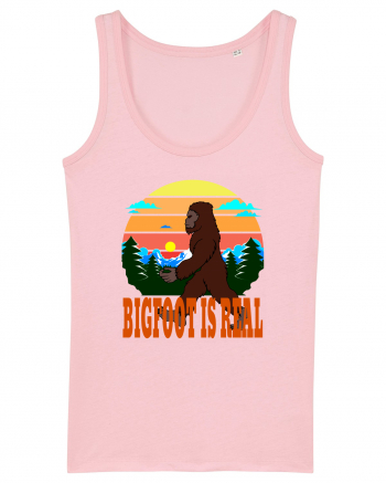 Bigfoot Is Real Cotton Pink