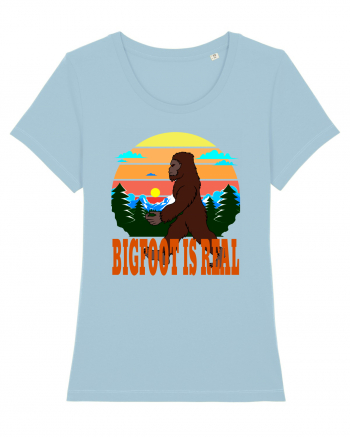 Bigfoot Is Real Sky Blue