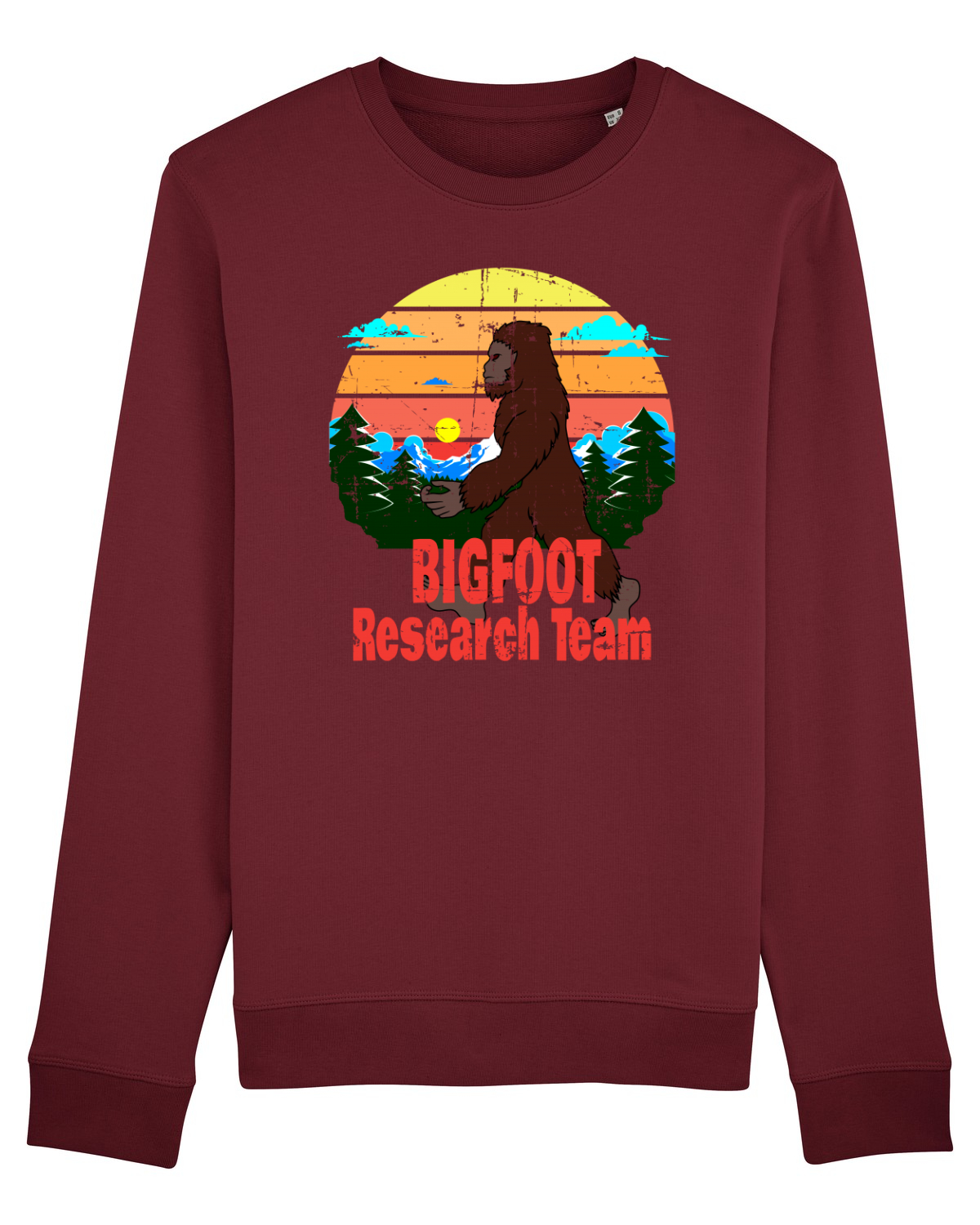 Bluză mânecă lungă Unisex Rise Burgundy